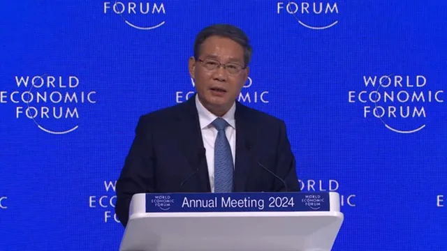 Chinese Premier Li Qiang Delivers Speech on State of Chinese Economy at WEF 2024