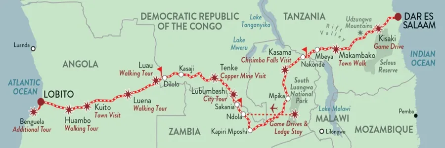 Lobito-Dar Corridor including Lobito Corridor and TAZARA