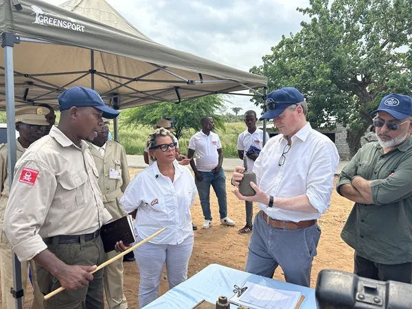 Richard Benyon Takes Stock of the Demining Operation by the Hale Trust in Angola