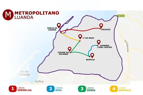 Luanda Metro Map