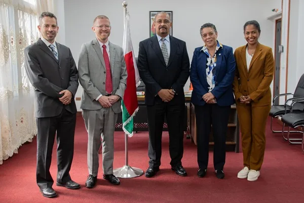 Meeting between Malagasy Minister of Energy Olivier JEAN-BAPTISTE and US Charge d'Affaires Michelle Russell to Discuss Volobe Hydroelectric Project