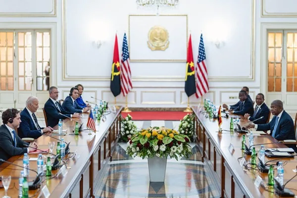 Bilateral Meeting Between Presidents Biden and Lourenco in Luanda