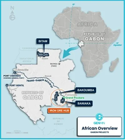 Genmin Iron Ore Mines in Gabon