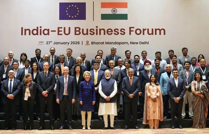 Family Photo at India-EU Business Forum 2026