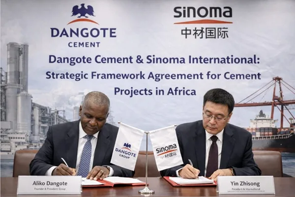 Dangote and Sinoma Cement Partnership Across Africa Dangote and Sinoma Cement Partnership Across Africa