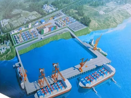 Computer-Generated Image of Mangapwani Integrated Port