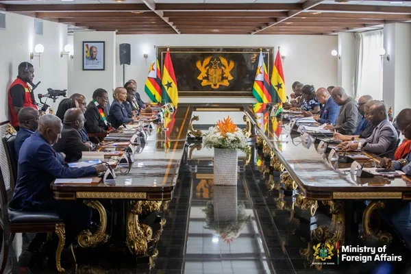Bilateral Summit Between Mahama and Mnangagwa in Accra