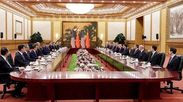 China-US Bilateral at the Great Hall of the People in Beijing in May 2026