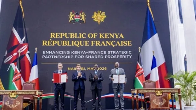 Macron and Ruto Witness Signing of Agreement for Modernization of Mombasa by CMA CGM