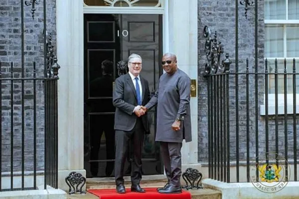 Mahama had a Breakfast Meeting with Starmer at 10 Downing Street