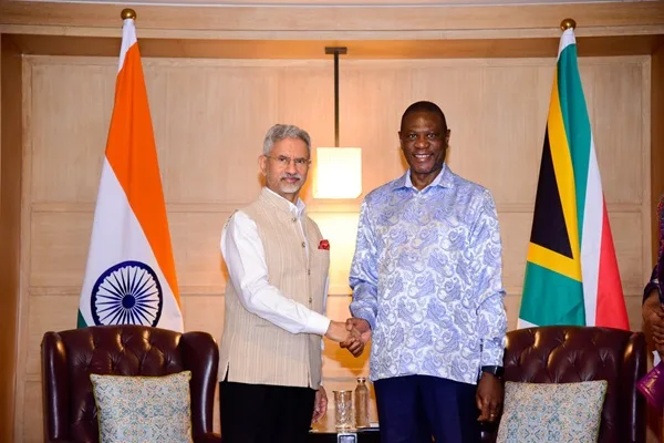 Indian EAM Jaishankar Welcomed South African VP Mashatile