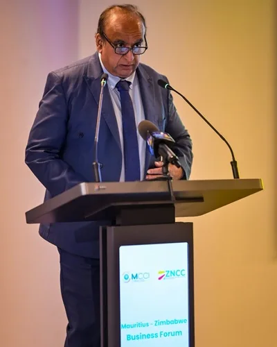 Mauritian Jr Foreign Minister Narsinghen Delivers Remarks at Zimbabwe-Mauritius Business Forum 2026