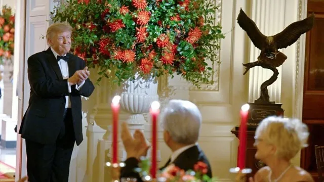 Trump Presents to Xi a Specially-Commisssioned Sculpture of the American Bald Eagle