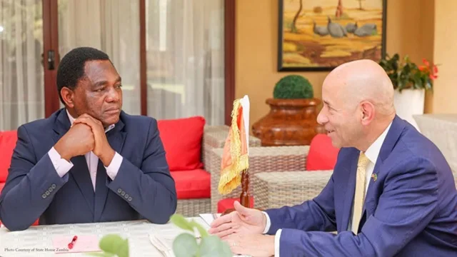 US African Affairs Chief Garcia Pays Courtesy Visit to Zambia's President Hichilema